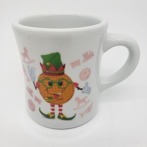 Festive White Mug with Elf Design